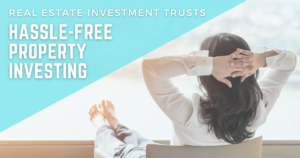 Woman relaxes in chair with feet up and hands behind head, illustrating blog post “Real Estate Investment Trusts (REITs): Hassle-free Property Investing”